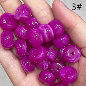 Kit de Manualidades ILAHI con Cuentas Sueltas Facetadas de Resina Verde, Diseño Redondo para Pulseras, Uttar Pradesh ICORB-14913 - Product Image 3