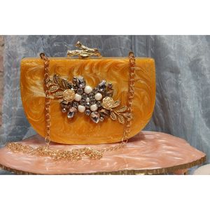 Bolso de Mano de Resina de Lujo para Mujer, Elegante para Fiestas Nocturnas, Artículos de Mesa y Decoración - Product Image 3