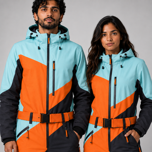 Traje de Esquí Profesional Unisex Personalizado, Chaqueta y Pantalones Impermeables y Aislantes, Fabricante y Proveedor de Ropa de Equipo con Marca Privada - Product Image 2
