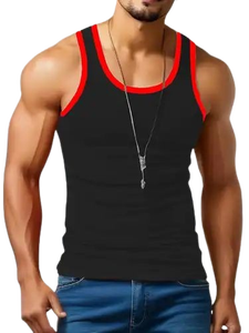 Débardeur Sportif en Coton Tricoté pour Hommes Grande Taille – Idéal Musculation, Entraînement, Évacuation de l'Humidité, Respirant, Séchage Rapide - Product Image 2