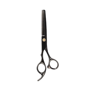 Ensemble de ciseaux de barbier en acier inoxydable personnalisés en gros pour usage domestique, instruments de salon de beauté avec manche en céramique et en plastique - Product Image 6