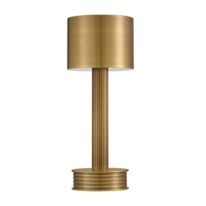 Lámpara de Mesa Moderna de Latón Dorado con Pantalla de Lino, Elegante Iluminación Decorativa para Dormitorio y Sala de Estar - Product Image 6