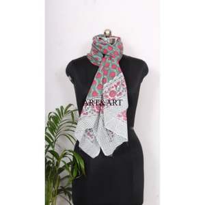 100% Cotton Women Beach Wear Hand Block Print Pareo/Sarong Comfortable Girls Pareo Sarong with <b>Light</b> Weight scarf for <b>cover</b>-up - Product Image 3