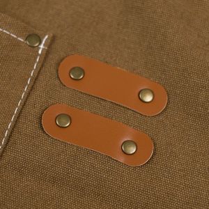 Adjustable Cross Back Heavy Duty <b>Work</b> <b>Apron</b> for Men and Women Cotton Canvas with Large Pockets Size M to XXL - Product Image 3
