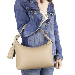 Bolso Hobo de Cuero Beige para Mujer, Bolso de Hombro Suave y Holgado con Monedero, Correa Ajustable, Bolso Bandolera Minimalista para el Trabajo - Product Image 6