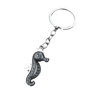 Porte-clés en alliage de zinc Seahorse, couleur argent, pendentif breloque en métal bronze doré <span class=keywords><strong>pour</strong></span> clés de <span class=keywords><strong>voiture</strong></span>, sacs, boutique de cadeaux, vente en gros - Product Image 5