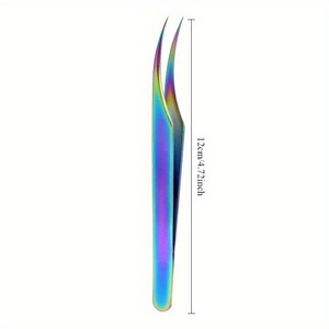 Professional Curved <b>Lash</b> Extension Tweezer Precision Eyelash Applicator Tool for <b>Volume</b> Isolation Beauty Salon Use - Product Image 1