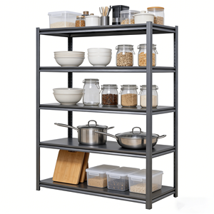 5 Tier Adjustable Heavy Duty Metal Utility <b>Rack</b> Shelf Unit 2000LBS <b>Garage</b> Storage Shelves Adjustable Storage <b>for</b> <b>Garage</b> - Product Image 6