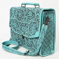 Sac pour ordinateur portable 15 pouces en cuir véritable fait main, gravé à la main, motif géométrique, imperméable, avec logo perlé, tendance, pour usage quotidien et professionnel