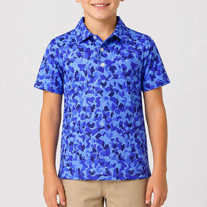 เสื้อโปโลกอล์ฟสำหรับเด็กมืออาชีพสำหรับเด็กชายและเด็กหญิง ผ้าระบายอากาศได้ดี เหมาะสำหรับการฝึกซ้อม กิจกรรมในคลับ - Product Image 1