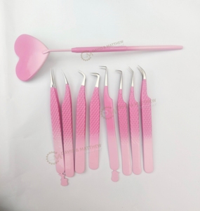 Pinzas para Pestañas con Diseño Navideño, Pinzas para Volumen, Marca Privada, Pinzas de Agarre Fuerte, Herramienta de Belleza de Acero Inoxidable - Product Image 6