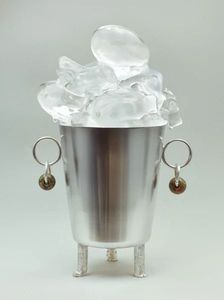 Seau à glace personnalisé en acier inoxydable de 5 litres pour les fournitures de bar, seau de refroidissement pour canettes de boissons de qualité alimentaire en acier inoxydable, pour les fêtes - Product Image 3