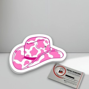 Placa de Pestañas Personalizable con Forma de Sombrero de Vaca, Magnética, de Acrílico, con Diseño de Flor/Diamante en Forma de Corazón, Ecológica, de Marca Privada - Product Image 5