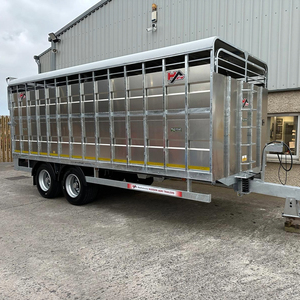 Durable Cattle Livestock <b>Trailer</b> Custom Size High Load Capacity <b>Farm</b> Transport <b>Trailer</b> for Cows Sheep Goats with Strong Build - Product Image 1