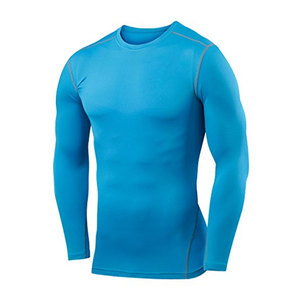 Camiseta Deportiva de Compresión para Hombre, 100% Algodón, Manga Larga, Corte Holgado, Ligera, Cómoda, Transpirable, Resistente - Product Image 3