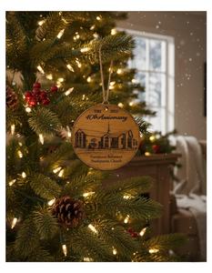 Personalized Handmade Wooden Ornament Custom Engraved Modern <b>Hanging</b> Holiday Keepsake - Product Image 6