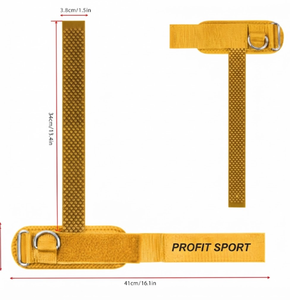 Correas de Muñeca con Anillo en D Profit Sport, Correas de Soporte Duraderas para Entrenamiento, Ajustables, para Gimnasio, Ejercicio, Equipo de Fuerza - Product Image 5