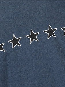 Camiseta Premium para Hombre, Azul Marino Lavado, Estilo Casual Urbano, Corte Holgado, Tela de Algodón y Felpa, Secado Rápido, Estilo Vintage - Product Image 3
