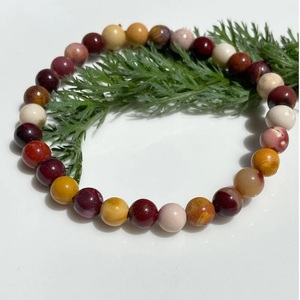 Natural Mookaite Jasper <b>Bracelet</b> Multicolor Mookaite <b>Beaded</b> <b>Bracelet</b> For Healing Reiki Energy Jewelry Wholesale 8mm - Product Image 2