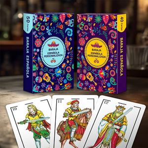 Naipes Españoles Personalizados - Papel de 310 g/m², 40/50 Cartas por Baraja, Uso Familiar, Acabado Liso, Caja Individual - Product Image 2