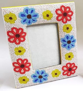 Turquoise Resin Photo Frame Mirror <b>Work</b> Rectangular Picture Holder Tabletop Handcrafted Portrait Case <b>Desk</b> Gallery Home Office - Product Image 6
