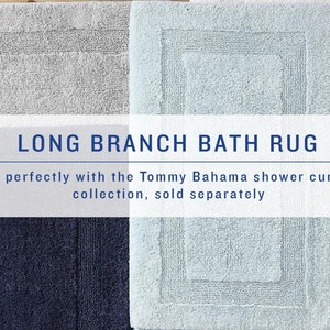 Tapis de bain rectangulaire blanc en coton, tufté, avec dos antidérapant en caoutchouc, style classique, pour la salle de bain à domicile - Product Image 6