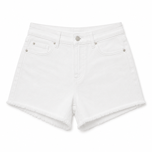Shorts en jean délavé bleu pour femme, taille haute, coupe slim, décontracté, extensible, style vintage, mode streetwear d'été, OEM ODM - Product Image 5