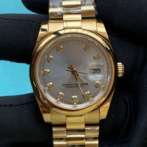 Reloj de Pulsera BOJ Plain R.O.L.E.X.29 de 41 mm, Dorado, Acero Inoxidable, Mecánico, Automático, Japonés, Analógico, para Hombre, Precio Bajo, Oferta - Product Image 1