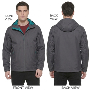 Custom <b>Men's</b> Winter Outdoor Sport Windbreaker Hooded <b>Jacket</b> Canvas Waterproof Breathable Reversible Quick Dry <b>Bike</b> Cycling Solid - Product Image 5