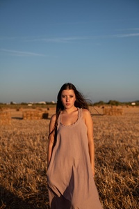 Vestido Maxi Boho de Algodón Crudo para Mujer, Talla Única, Ligero, Corte Holgado y Fluido, Tendencia 2026 - Product Image 2