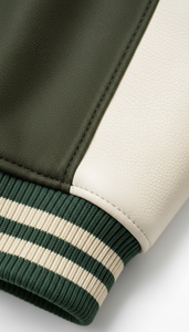 Vêtements d'extérieur de style américain professionnel en cuir avec manches imprimées par sublimation, style élite américain - Product Image 6