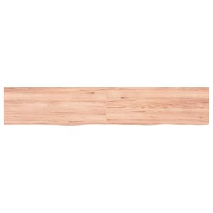 Estante de Pared de Madera de Roble Macizo Marrón Claro, 63 x 11.8 Pulgadas, Unidad de Exhibición Plegable - Product Image 3