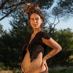 เสื้อกั๊กฮู้ดลายใบไม้พิกซี่ งานแฮนด์เมด สไตล์นางฟ้า สำหรับงานเทศกาล คอสเพลย์ และชุดที่ไม่เหมือนใคร - Product Image 3