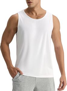 Débardeur de sport pour homme en Spandex/Coton écologique, séchage rapide, sans manches, extensible, respirant, pour la gym et les loisirs - Product Image 2
