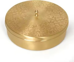 Luxury Aluminum Spice Storage <b>Box</b> Decorative Lid Multi-Function Leak-Proof Eco-Friendly Kitchen Masala Organizer for <b>Herbs</b> - Product Image 3