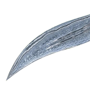 Couteaux de chasse personnalisés en acier Damas avec lame en acier soudé à motifs, manche de qualité supérieure, couteau utilitaire d'extérieur, vente en gros - Product Image 3