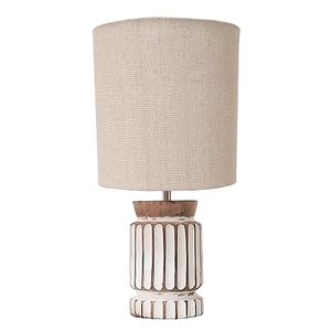 Modern Bedroom <b>Table</b> Lamp <b>Bedside</b> Desk Beige Fabric Shade Decorative Housewarming Tabletop Home Hotel Use - Product Image 2