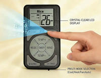 Télécommande universelle pour climatiseur mini LCD Q58, faible consommation d'énergie, portable, fabriqué en Chine