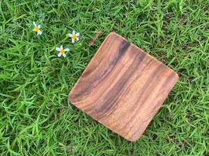 Plateau de service rectangulaire en bois avec bords arrondis, plateau de présentation de sushi en bois naturel pour restaurant, maison, repas et traiteur - Product Image 2