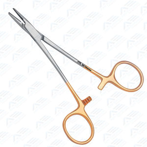 Portaagujas de sutura Instrumentos quirúrgicos de acero inoxidable Instrumento de buena calidad Portaagujas Halsey Insertos de 13 Cm - Product Image 6