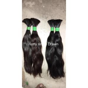 Extensiones de Cabello Humano 100% Natural, Largas, Lisas y Sedosas, Color Negro, Ligeras y Fáciles de Usar para Mujeres en la Vida Diaria, Oficina y Bodas - Product Image 1