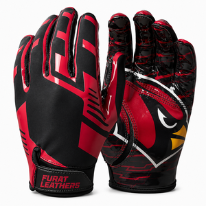 Gants de football pour hommes et garçons, respirants, anti-humidité, avec grip en silicone adhésif, durables, qualité professionnelle, personnalisables - Product Image 2