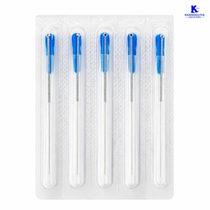 Aiguilles d'acupuncture K-Star KJW40 avec tube de guidage, paquet de 100 pièces, aiguilles jetables stériles 0,25x40mm - Product Image 2