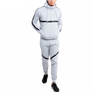 Pantalones de chándal con capucha y media cremallera, diseño nuevo 2026, con rayas negras, 100% poliéster, para hombre, ropa de ocio - Product Image 5