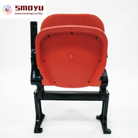 Bancs pliants pour stades, design ergonomique, structure en acier robuste, fournisseur en gros pour terrains de football, certifié ISO