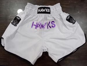 High Quality Unisex Muay Thai MMA Kickboxing Shorts 100% Polyester Beaded Heat-Transfer Printed Factory Wholesale - Product Image 5