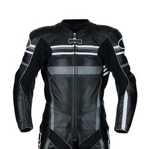 Combinaisons de course moto pour hommes YASH SPORTS en cuir résistant, manches longues, confortables, coupe-vent, respirantes, grandes tailles, personnalisables - Product Image 5