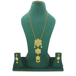 Ensembles de bijoux arabes en laiton plaqué or avec boucles d'oreilles, collection parfaite pour le Ramadan, bijoux de mariée indienne de Dubaï - Product Image 3