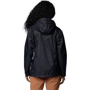 Woman Plain <b>Black</b> <b>Windbreaker</b> Waterproof Lightweight Jacket Hooded Casual Spring Autumn Outdoor Sports Wearable Windproof Coat - Product Image 4