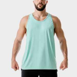 <b>Men</b> Knitted Stringer Tank Top Gym Workout Vest Breathable Sweat Wicking Muscle Training <b>Singlet</b> Custom Color Sportswear High - Product Image 6